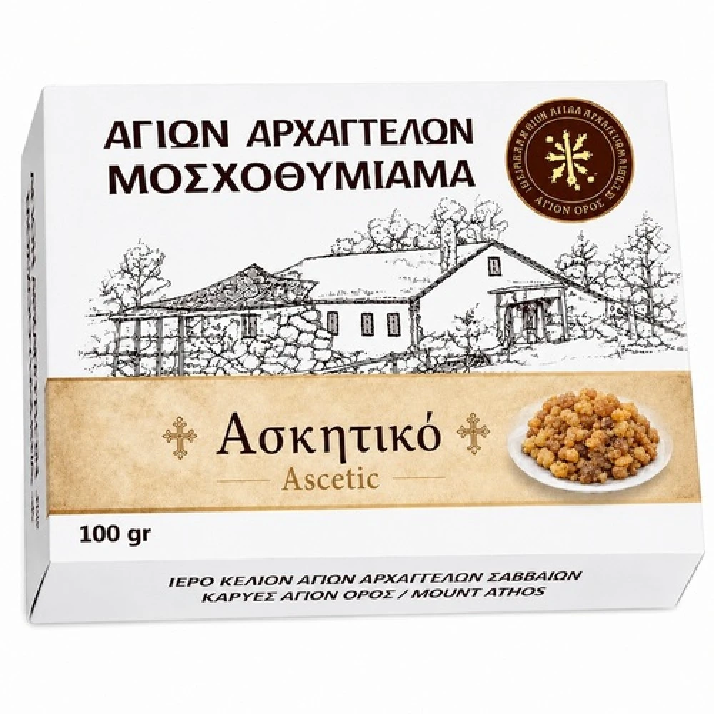 Ασκητικό χειροποίητο Μοσχοθυμίαμα Αγίου όρους 60γρ 1