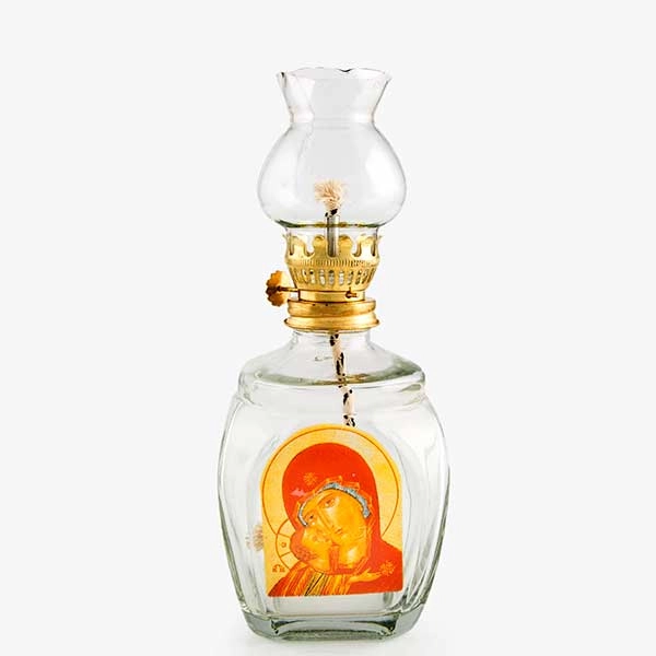 Paraffin lamp with Holy Virgin icon 1
