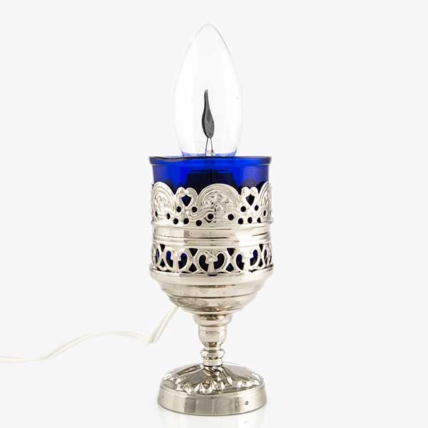 Νίκελ ηλεκτρικό καντήλι με λάμπα φλόγα 1