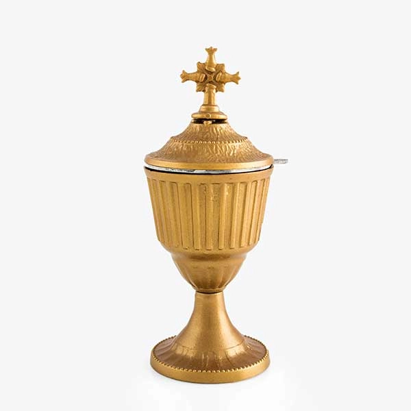 Aluminium tomb censer in mat bronze colour 1