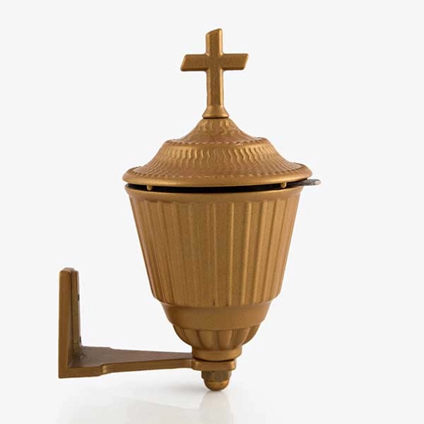 Aluminium tomb censer in mat bronze colour 1