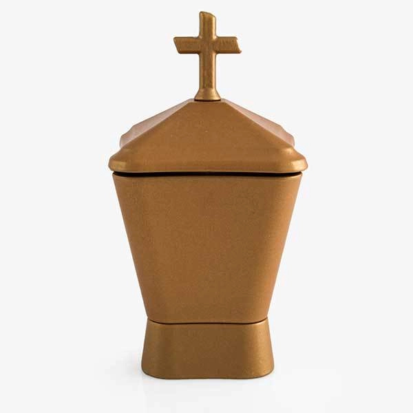 Aluminium tomb censer in mat bronze colour 1