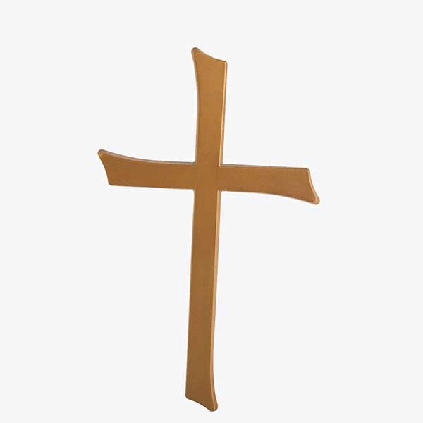 Aluminium memorial cross (Bronze Matte) 1