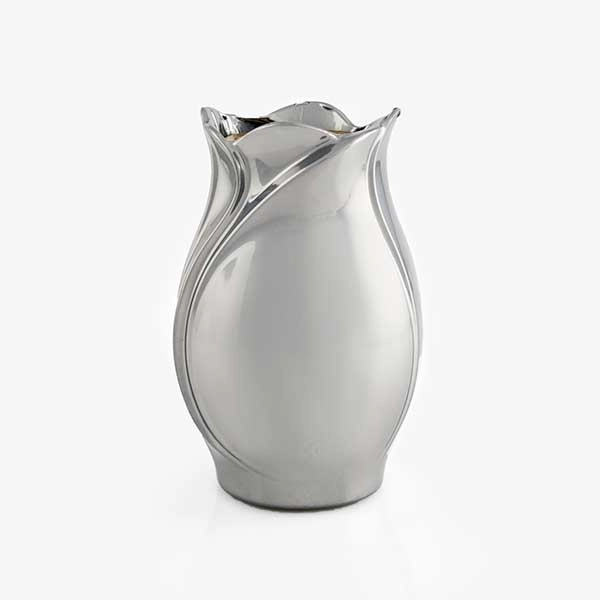 Ανθοδοχείο Μνημείου από Αλουμίνιο σε Απόχρωση Χρωμίου 1