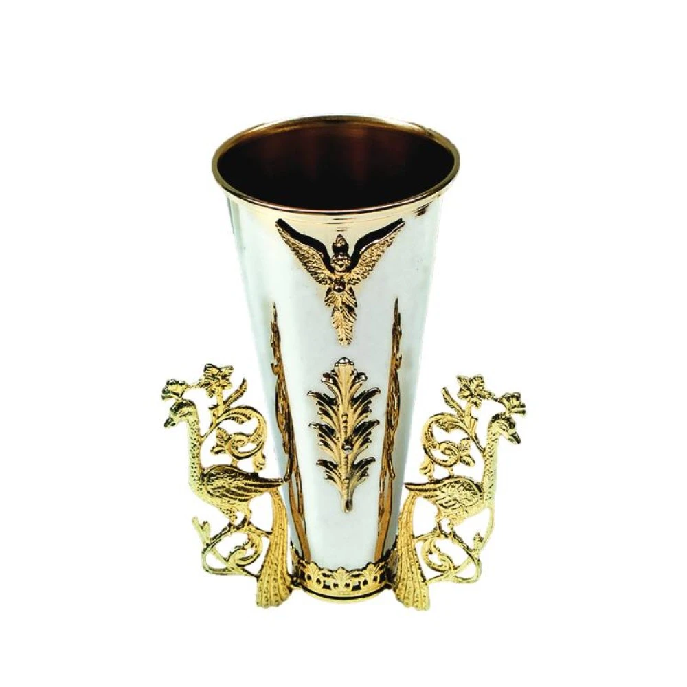 Flowerpot Peacock Chrome 1