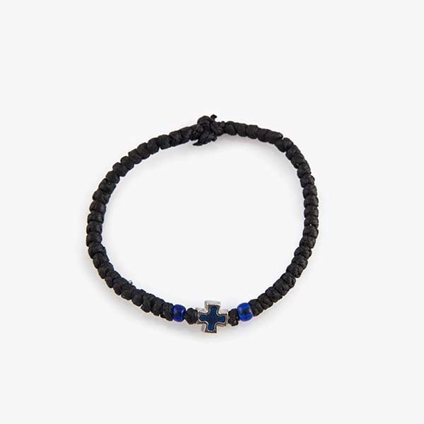 Μαύρο Κομποσκοίνι, Μεταλλικός Σταυρός και Μπλέ Χάντρα 1