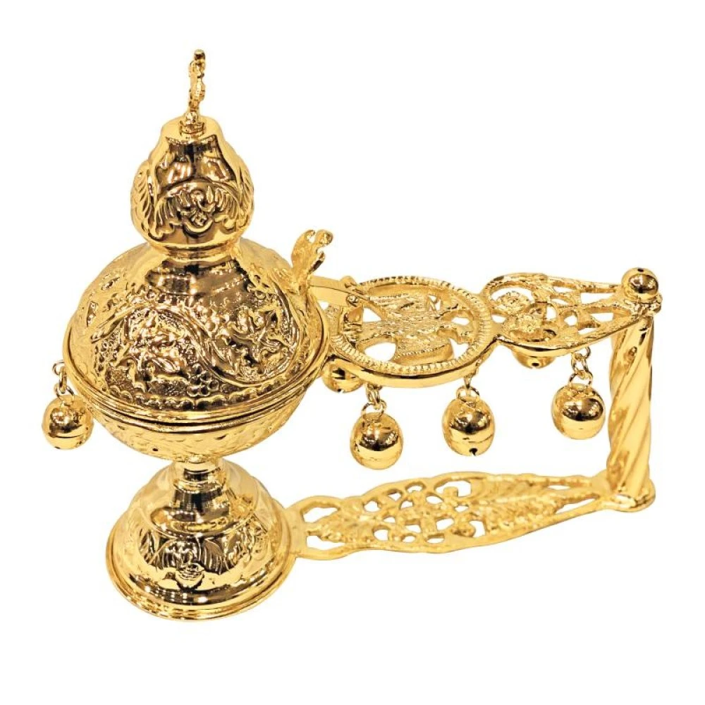 Θυμιατό Κατσίο Ρώσικο Επίχρυσο (107-28G) 1