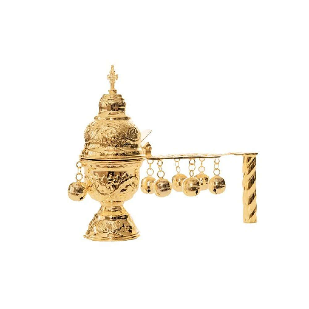  Θυμιατό Κατσίο Βαλίτσας Επίχρυσο (107-49G) 1